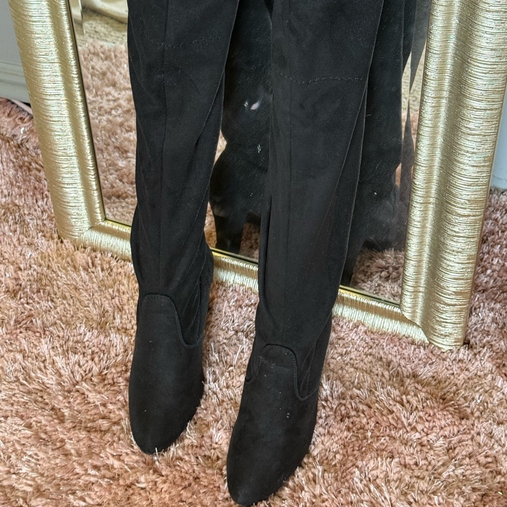 Chic Black Over the Knee Boots